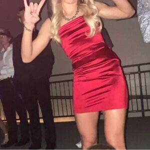 Silky red homecoming dress from Windsor xs